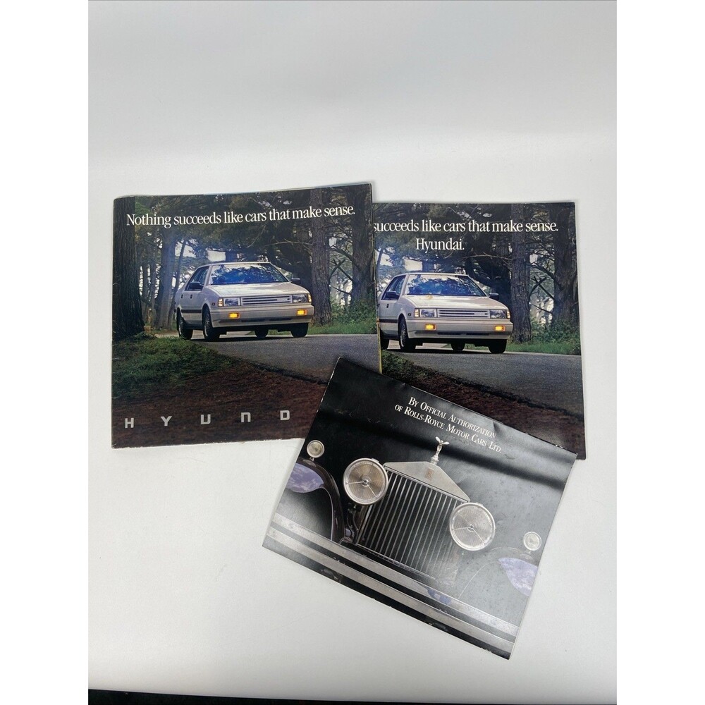 1988 Hyundai Excel 32-page BIG DELUXE Vintage Car Sales Brochure Catalog